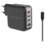 Imagem de Carregador de Tomada Conceptronic 3 Portas Type-C + USB ALTHEA18B 100W Preto