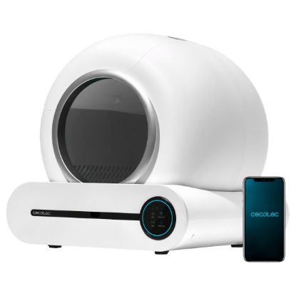 Imagem de Caixa de Areia Inteligente Cecotec p/ Gatos Pumba 8000 CleanKitty Branca