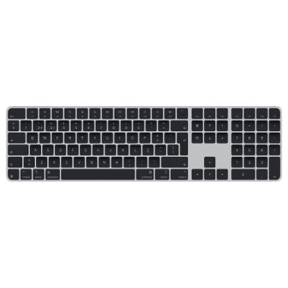Imagem de Teclado Apple Magic Keyboard Touch ID Numérico Silicon Bluetooth Prateado/Preto (PT)