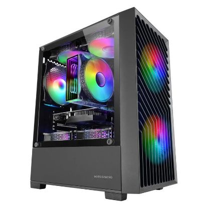 Imagem de Caixa Mars Gaming MC-VORTEX FRGB Preta (Micro-ATX) (Vidro Temperado)