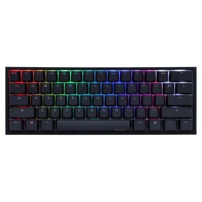 Imagem de Teclado Ducky ONE 2 Pro 60% PBT Mecânico RGB Preto - Switch MX Silent Red (PT)