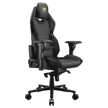Imagem de Cadeira Gaming Cougar Hotrod Royal Preta/Dourada