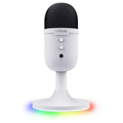 Imagem de Microfone Trust GXT 234W Yunix RGB Branco