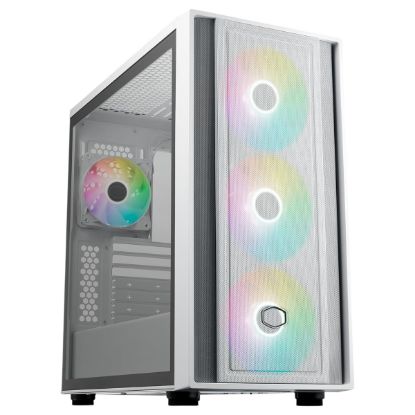 Imagem de Caixa Cooler Master MasterBox 600 ARGB Branca (ATX) (Vidro Temperado)