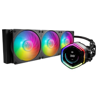 Imagem de Cooler CPU Cooler Master MasterLiquid 360 ION LCD ARGB Liquid Preto