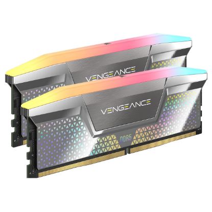 Imagem de CUDimm DDR5 Pack 2x 24GB (48GB) Corsair CL38 8000Mhz Vengeance RGB Prateada