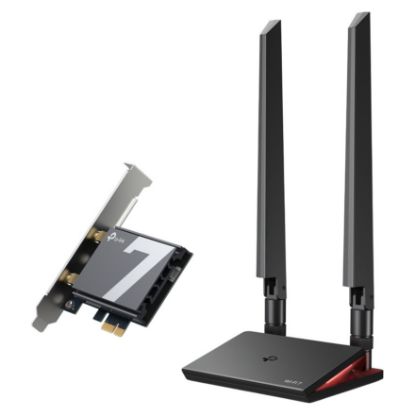 Imagem de Placa de Rede PCI-E TP-Link Wireless BE9300 Tri-Band WiFi 7 + BT 5.4 - Archer TBE550E