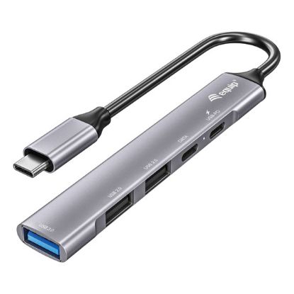 Imagem de Docking Station Equip Type-C 1 Porta USB3.0 + 2 Portas USB2.0 1 Porta Type-C/PD 3.0 + Type-C 100W...