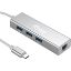 Imagem de Docking Station Equip Type-C 3 Porta USB3.0 + RJ45 Cinza