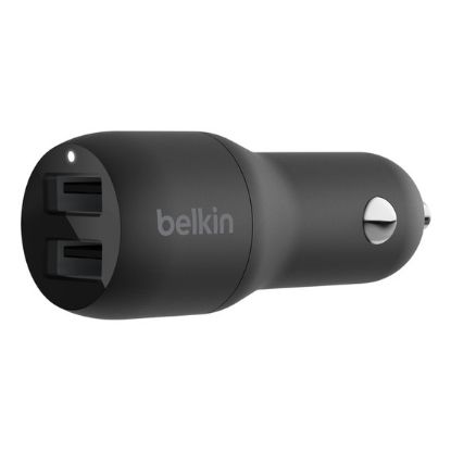 Imagem de Carregador de Isqueiro Belkin 2 Portas USB 24W Preto
