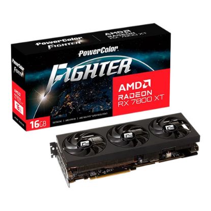 Imagem de Placa Gráfica Powercolor Radeon RX 7800 XT Fighter OC 16GB