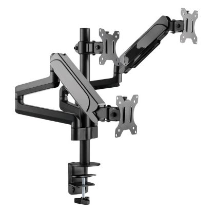 Imagem de Suporte Mesa Articulado p/ 3 Ecrãs 17"/27" Gembird Preto