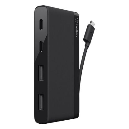 Imagem de Hub Type-C 2 Portas USB3.0 + 2 Portas Type-C Belkin Preto