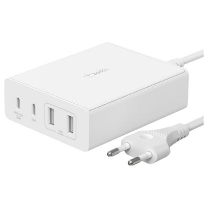Imagem de Carregador de Tomada Belkin BoostCharge Pro 2 Portas USB + 2 Portas Type-C 108W Branco