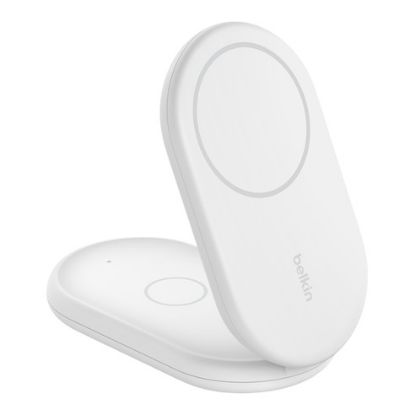 Imagem de Carregador Wireless Belkin BoostCharge MagSafe Dobrável 2-em-1 15W Branco