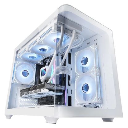 Imagem de Caixa Mars Gaming MC-FUSIONM Branca (Micro-ATX) (Vidro Temperado)