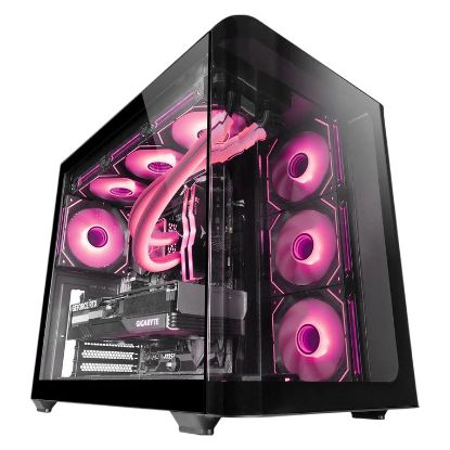 Imagem de Caixa Mars Gaming MC-FUSIONM Preta (Micro-ATX) (Vidro Temperado)