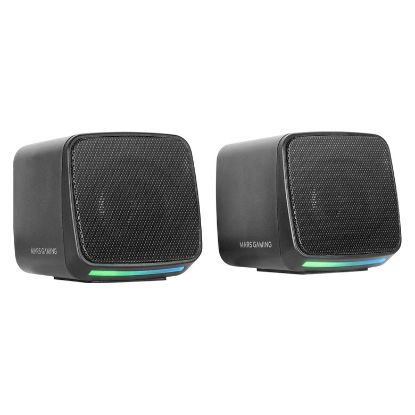 Imagem de Colunas Mars Gaming MS-PRO RGB 2.0 10W Pretas