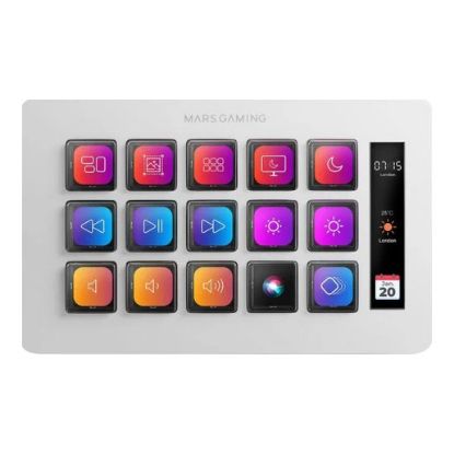 Imagem de Stream Deck Mars Gaming MSD-TWO Branco