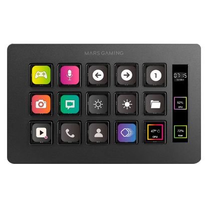 Imagem de Stream Deck Mars Gaming MSD-TWO Preto
