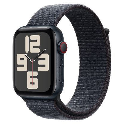 Imagem de Apple Watch SE (2ª Geração) GPS + Cellular Alumínio Meia-Noite | Bracelete Sport Meia-Noite S/M (...