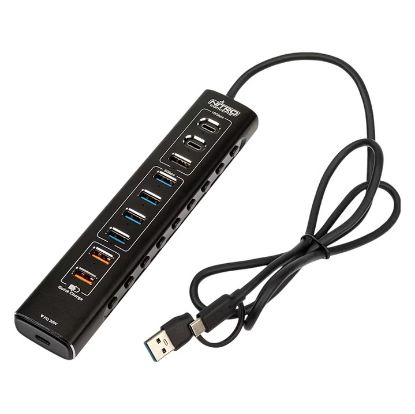 Imagem de Hub Type-C 7 Portas USB3.2 + 2 Portas Type-C Nitro Concepts Preto