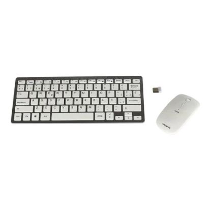 Imagem de Teclado e Rato Tacens Levis Combo Branco Wireless (PT)