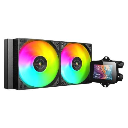 Imagem de Cooler CPU Mars Gaming ML-VISION240 LCD ARGB Liquid Preto