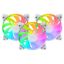 Imagem de Ventoinha 120mm Mars Gaming MF-3AR ARGB Reverse PWM Branco (Pack3)