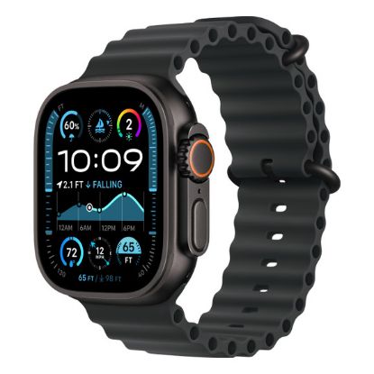 Imagem de Apple Watch Ultra 2 GPS + Cellular Titanium Preto | Bracelete Ocean Preto (49mm)