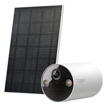 Imagem de Câmara de Vigilância Exterior TP-Link Tapo TC85 KIT Security 2K WiFi c/ Painel Solar Tapo A201