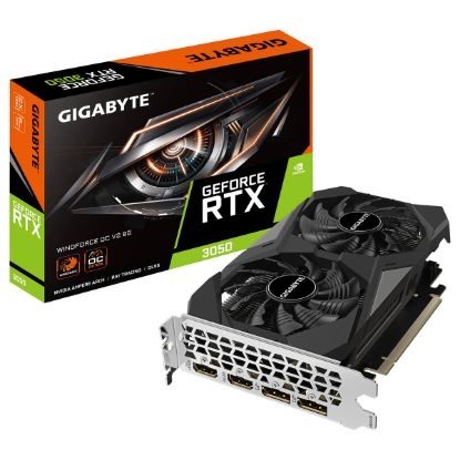 Imagem de Placa Gráfica Gigabyte GeForce RTX 3050 WINDFORCE OC V2 6GB DLSS3