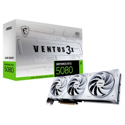 Imagem de Placa Gráfica MSI GeForce RTX 5080 VENTUS 3X OC WHITE 16G DLSS4