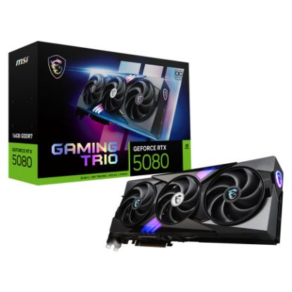 Imagem de Placa Gráfica MSI GeForce RTX 5080 GAMING TRIO OC 16G DLSS4