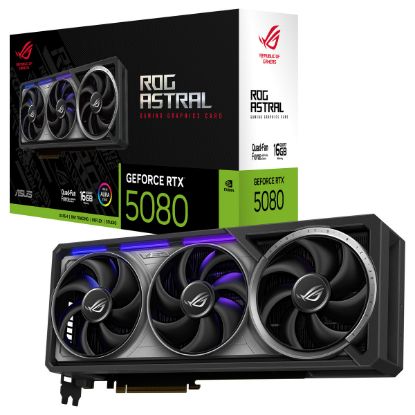 Imagem de Placa Gráfica Asus GeForce RTX 5080 ASTRAL ROG STRIX GAMING 16GB DLSS4