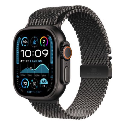 Imagem de Apple Watch Ultra 2 GPS + Cellular Titanium Preto | Bracelete Loop Milanesa Titanium Preto - M (4...
