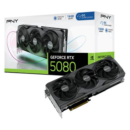 Imagem de Placa Gráfica PNY GeForce RTX 5080 Gaming Triple Fan OC 16GB DLSS4