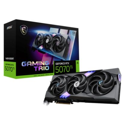 Imagem de Placa Gráfica MSI GeForce RTX 5070 Ti GAMING TRIO OC PLUS 16G DLSS4