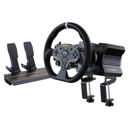 Imagem de Kit Moza Racing R5 Truck Driving Simulator (Base Volante /Volante + Pedais SR-P/Suporte de Mesa)