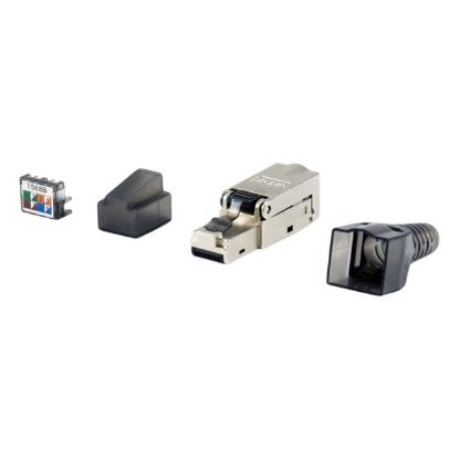 Imagem de Ficha de Rede RJ45 Equip Tool-free Plug Cat.6A U/UTP (Pack5)