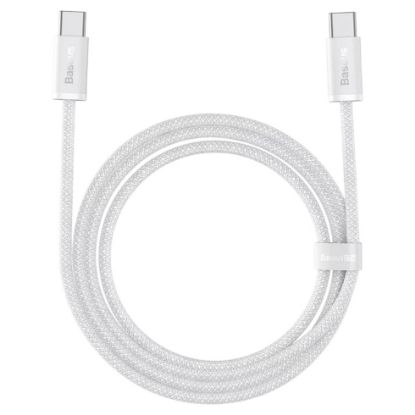 Imagem de Cabo Type-C to Type-C Dynamic Series Fast Charging Data 100W Baseus Branco - 2Mtr
