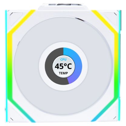 Imagem de Ventoinha 120mm Lian Li UNI SL120 LCD Wireless RGB Reverse Blade PWM Branca
