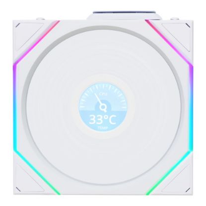 Imagem de Ventoinha 120mm Lian Li UNI TL120 LCD Wireless RGB PWM Branca