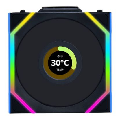 Imagem de Ventoinha 120mm Lian Li UNI TL120 LCD Wireless RGB Reverse PWM Preta