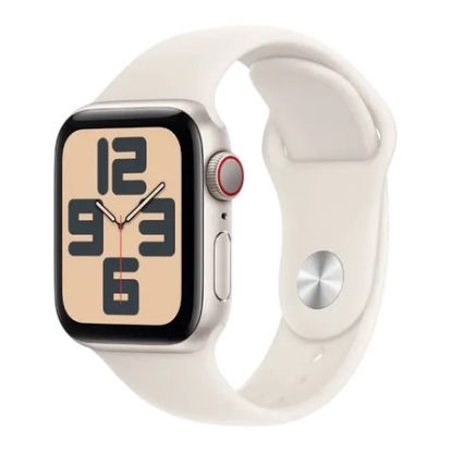 Imagem de Apple Watch SE (2024) GPS + Cellular Alumínio Luz das Estrelas | Bracelete Sport Luz das Estrelas...