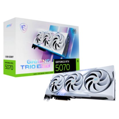 Imagem de Placa Gráfica MSI GeForce RTX 5070 GAMING TRIO OC WHITE 12G DLSS4