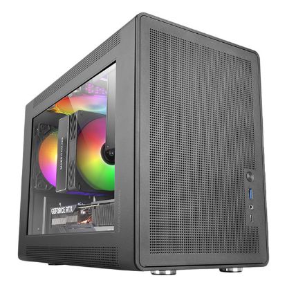 Imagem de Caixa Mars Gaming MC-XPS Compact Preta (Micro-ATX) (Vidro Temperado)