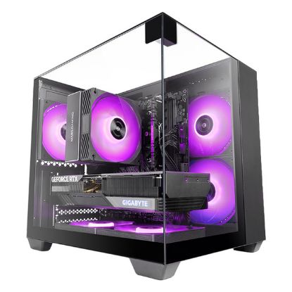 Imagem de Caixa Mars Gaming MC-VISIONM Preta (Micro-ATX) (Vidro Temperado)