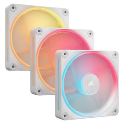 Imagem de Ventoinha 120mm Corsair iCUE Link LX120-R RGB PWM Branca (Pack3)