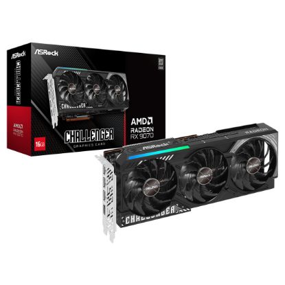 Imagem de Placa Gráfica ASRock Radeon RX 9070 Challenger OC 16GB